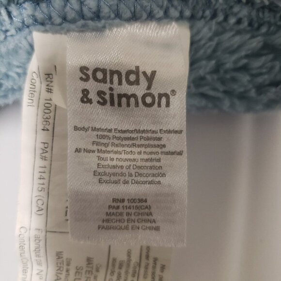 Sandy & Simon Gray Elephant Heaven Sent Lovey Plush Security Blanket - Picture 6 of 11